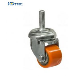 Колесо поворотное полиуретановое Medium с резьбой